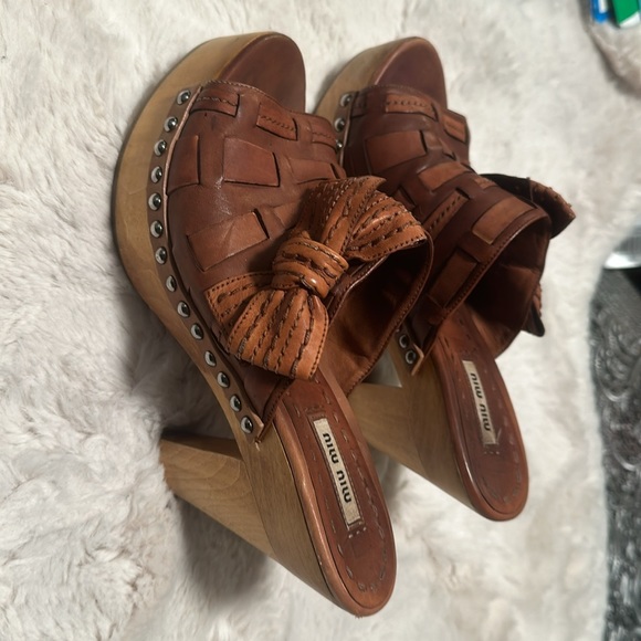 Miu miu shoes size 37 brown used - Picture 4 of 5